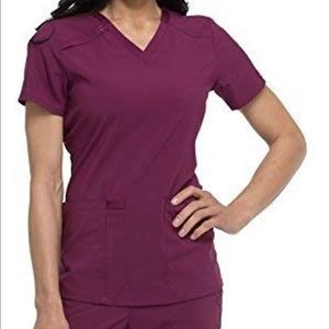 Dickies EDS Essentials Wine Scrubs Medium Top and Large Natural Rise Bottoms